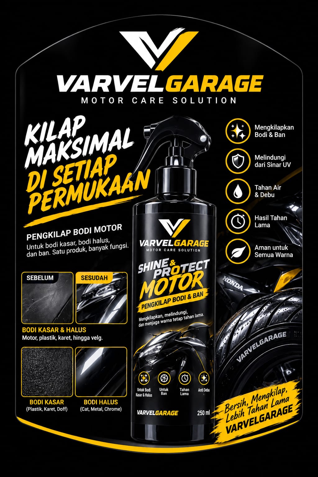 Pengkilap Motor VARVELGARAGE